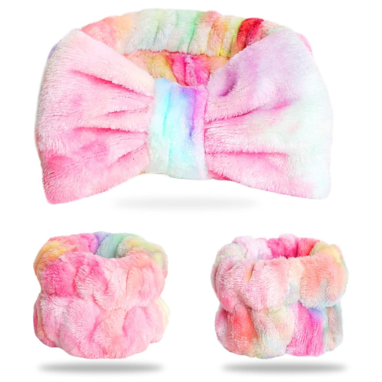 WSYUB Spa Headband and Wristband Set, Face Wash Headband, Makeup Skincare Headbands Wrist Bands for Washing Face Quick Pick Grocers