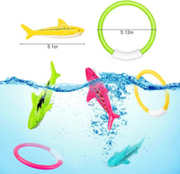 Korlon Tec Underwater Pool Toys for Kids Ages 4-8 8-12, Summer Training Swim Pool Diving Toys Set for Fun Water Games Quick Pick Grocers
