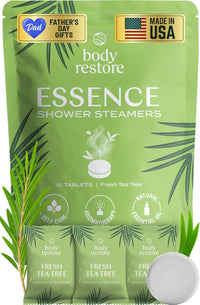 Body Restore Shower Steamers Aromatherapy 15 Pack – Fathers Day Gift for Dad, Luxury Spa Gifts for Men, Relaxation Stress Relief Self Care Quick Pick Grocers