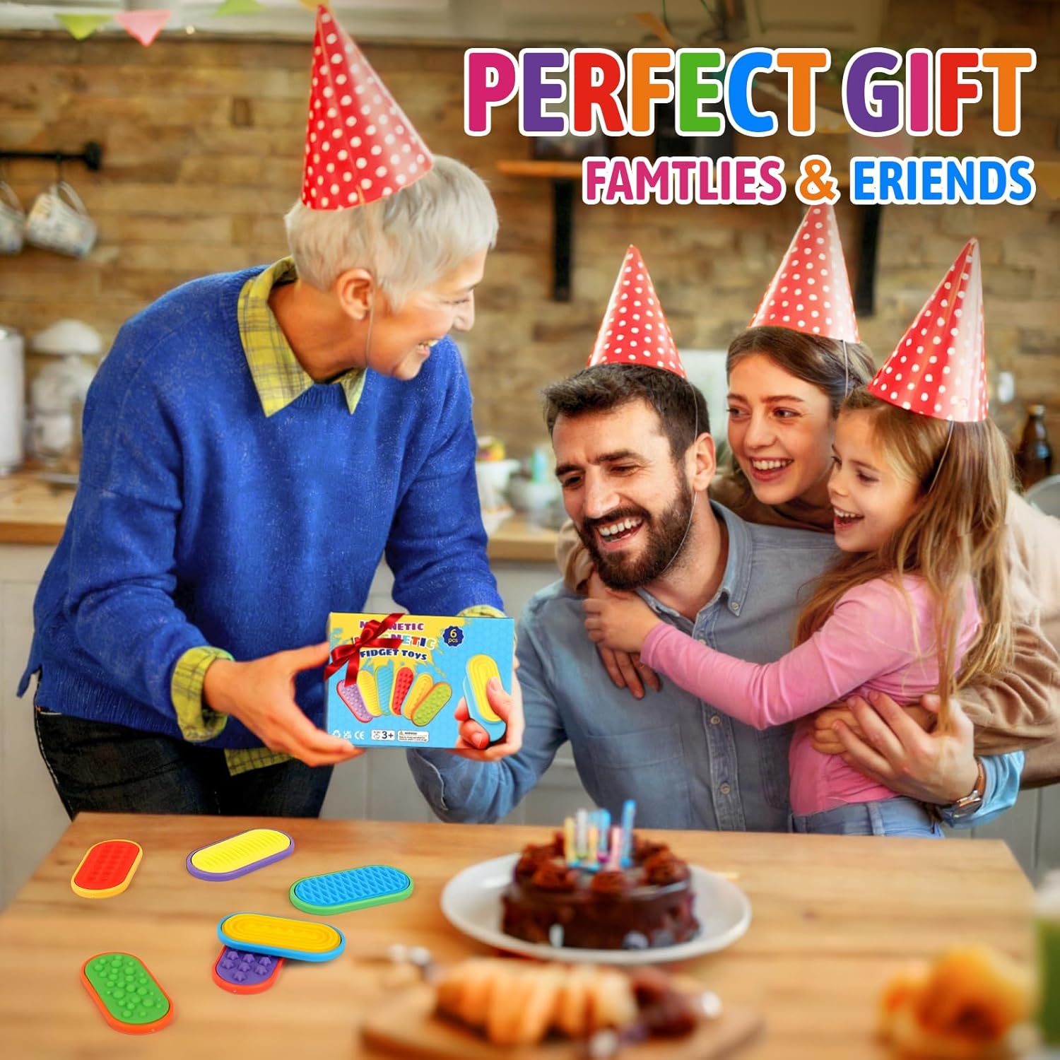 Ziogogco Silicone Magnetic Slider Toys，for Adults & Teens, Relieves Stress and Anxiety in Children with Autism. A Must-Have Toy for Office Desk Toy, Stocking Stuffers for Women Men Teen Gift Quick Pick Grocers
