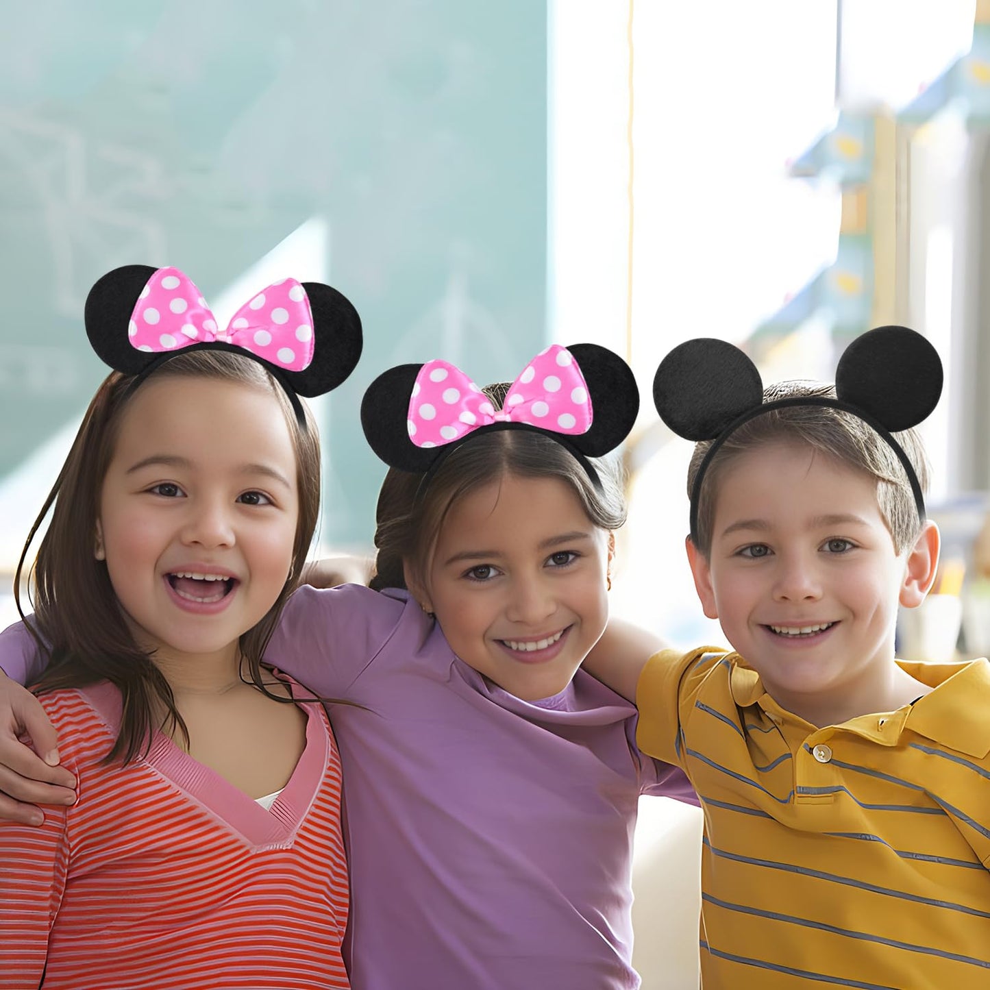 20 Pack Mouse Ears Headband for Birthday Party Supplies and Mouse Themed costume Cosplay Decoration Quick Pick Grocers