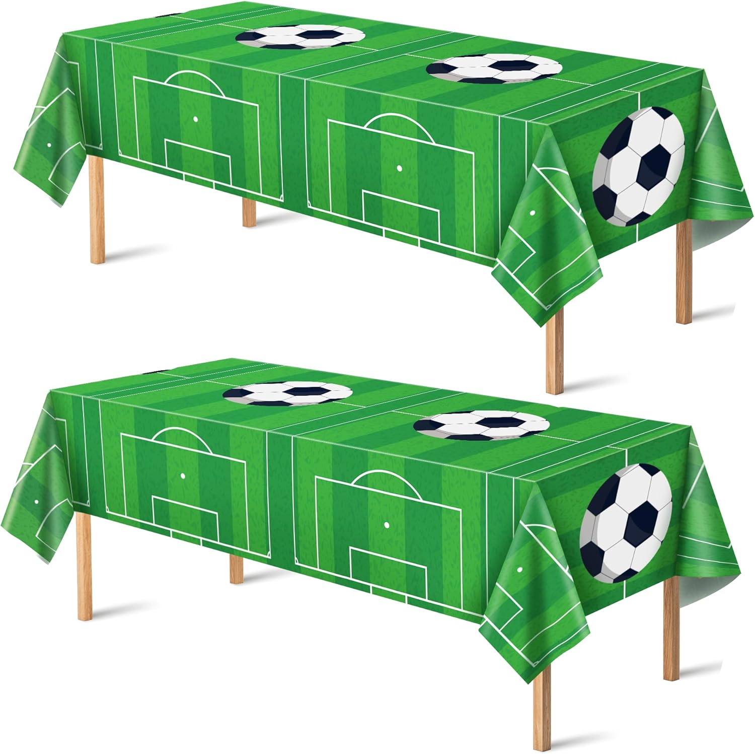 Soccer Party Decorations - 2 PCS Soccer Tablecloth | 2026 World Soccer Cup Merchandise Birthday Party Decorations - Soccer Party Favors Accessories Supplies for Indoor Outdoor Decor Quick Pick Grocers