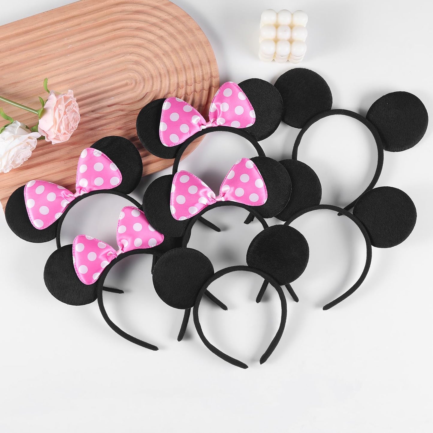 20 Pack Mouse Ears Headband for Birthday Party Supplies and Mouse Themed costume Cosplay Decoration Quick Pick Grocers