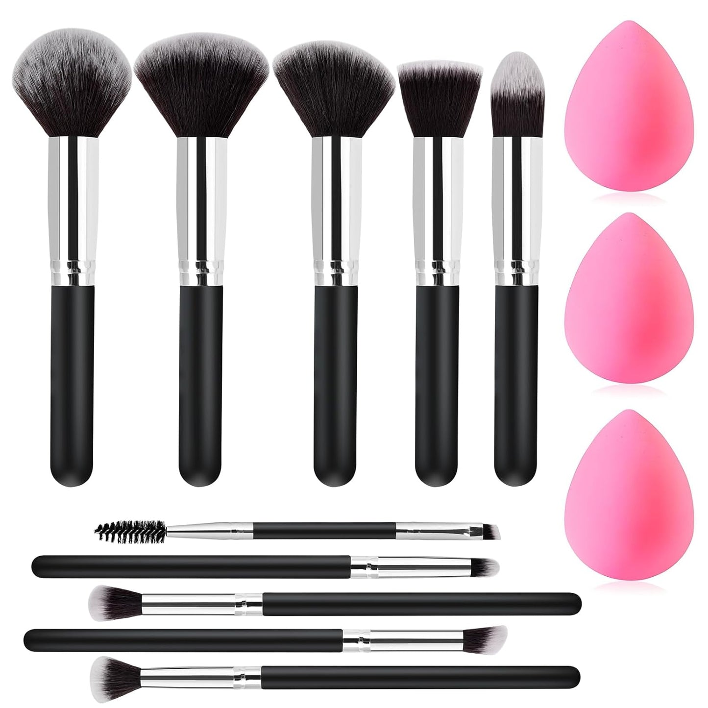 Makeup Brushes Set Gifts for Women, Gifts for Teen Girls Mom Wife Sister 13 Pcs Premium Kit with Foundation Concealer Blush Sponge Professional Beauty blenders Accessories for Mothers Day Birthday Quick Pick Grocers