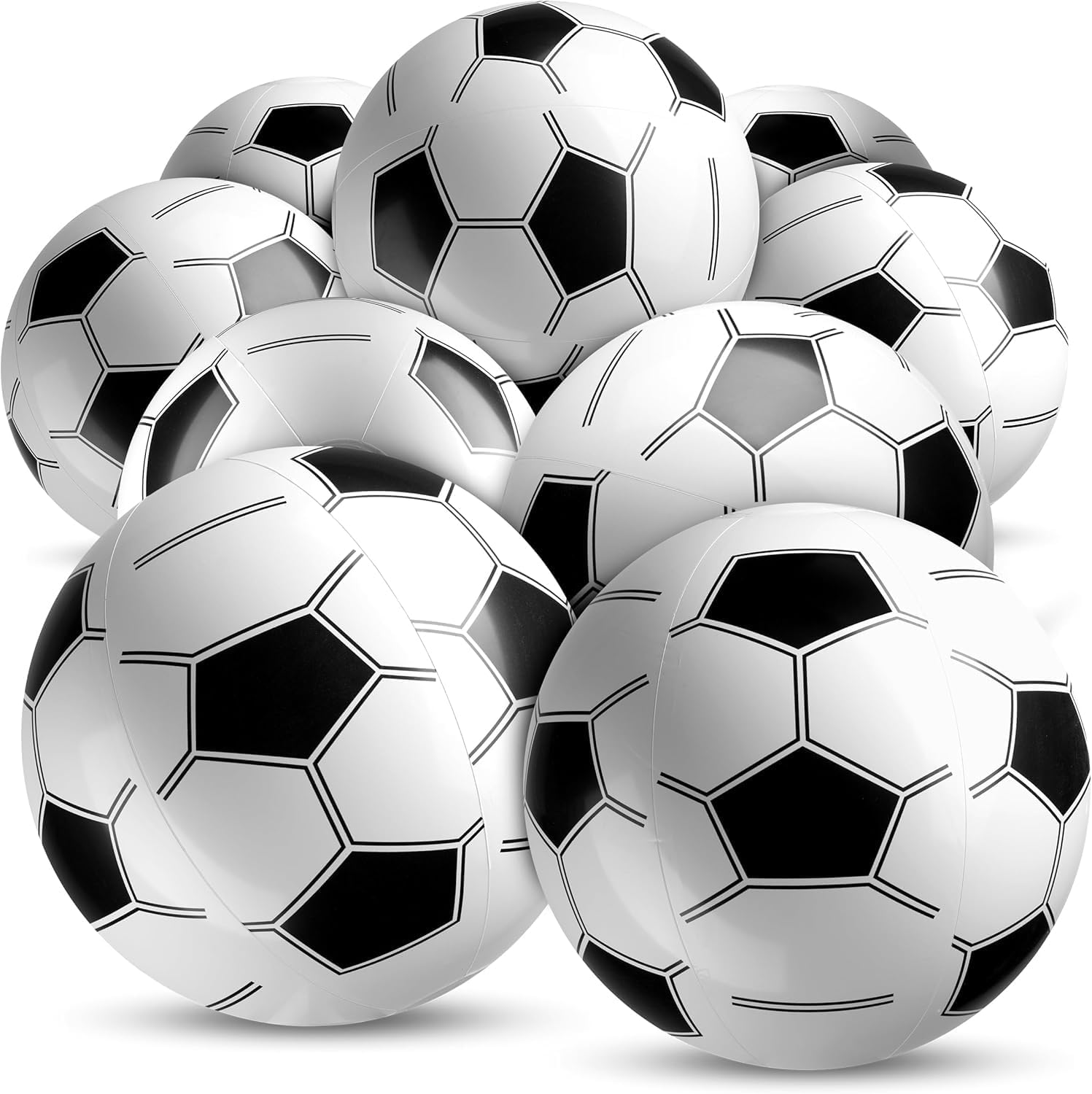 Inflatable Balls (Pack of 12) 16-inch, Beach Balls Bulk for Beach Toys & Birthday Party Decorations & Party Favors for Kids, Goodie Bags Stuffers Quick Pick Grocers