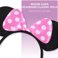 20 Pack Mouse Ears Headband for Birthday Party Supplies and Mouse Themed costume Cosplay Decoration Quick Pick Grocers