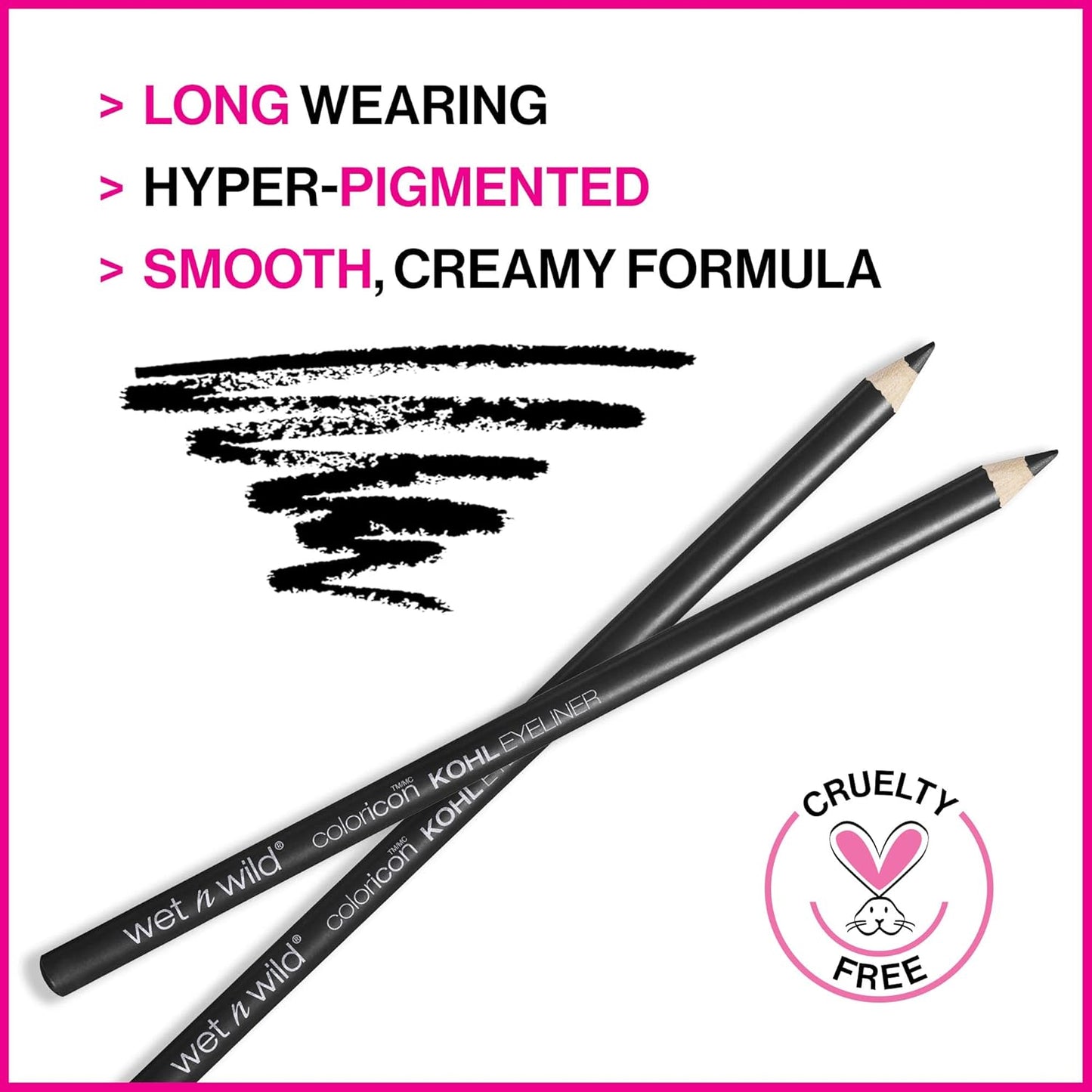 wet n wild Color Icon Kohl Eyeliner Pencil - Rich Hyper-Pigmented Color, Smooth Creamy Application, Long-Wearing Matte Finish Versatility, Cruelty-Free Quick Pick Grocers