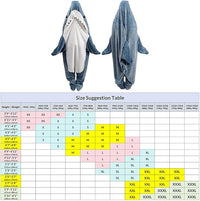 inkArts Shark Blanket Hoodie Onesie for Adult & Kid, Wearable Shark Sleeping Bag, Soft Cozy Onesie Costume Quick Pick Grocers