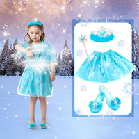 Princess Dress Up Shoes Set, Girls Dress Up Toys Toddler Jewelry Boutique Kit, 3 Themes of Unicorn Mermaid Ice Princess Costumes Set, Pretend Play Gifts for Little Girls Aged 3-6 Years Old Quick Pick Grocers