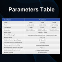 1000W Air-Cooled Handheld Laser Welder : eH10L-MM01