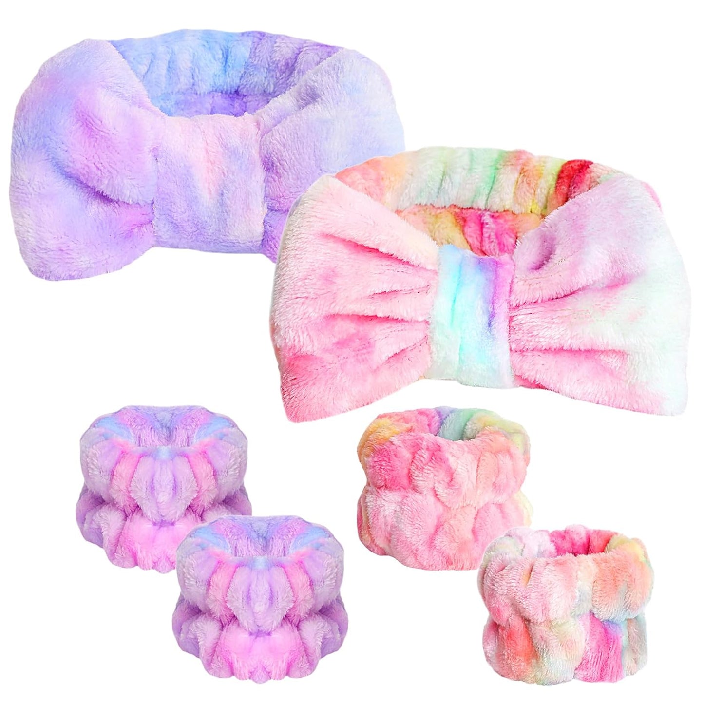 WSYUB Spa Headband and Wristband Set, Face Wash Headband, Makeup Skincare Headbands Wrist Bands for Washing Face Quick Pick Grocers