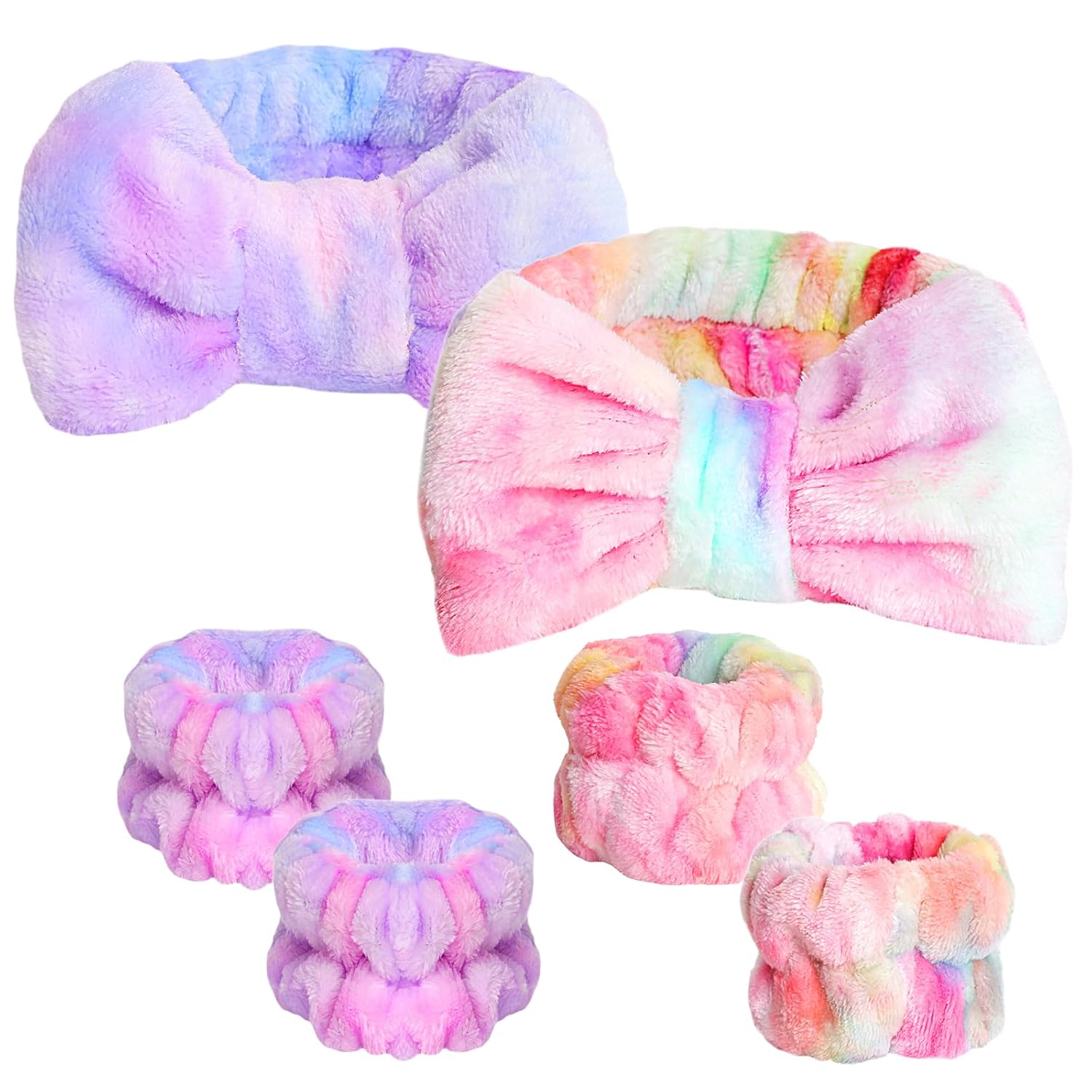 WSYUB Spa Headband and Wristband Set, Face Wash Headband, Makeup Skincare Headbands Wrist Bands for Washing Face Quick Pick Grocers