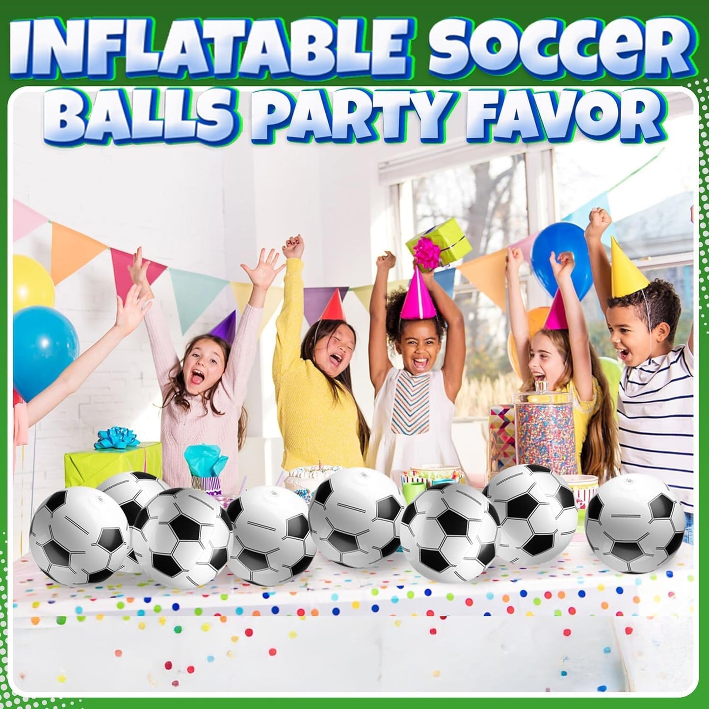 Inflatable Balls (Pack of 12) 16-inch, Beach Balls Bulk for Beach Toys & Birthday Party Decorations & Party Favors for Kids, Goodie Bags Stuffers Quick Pick Grocers
