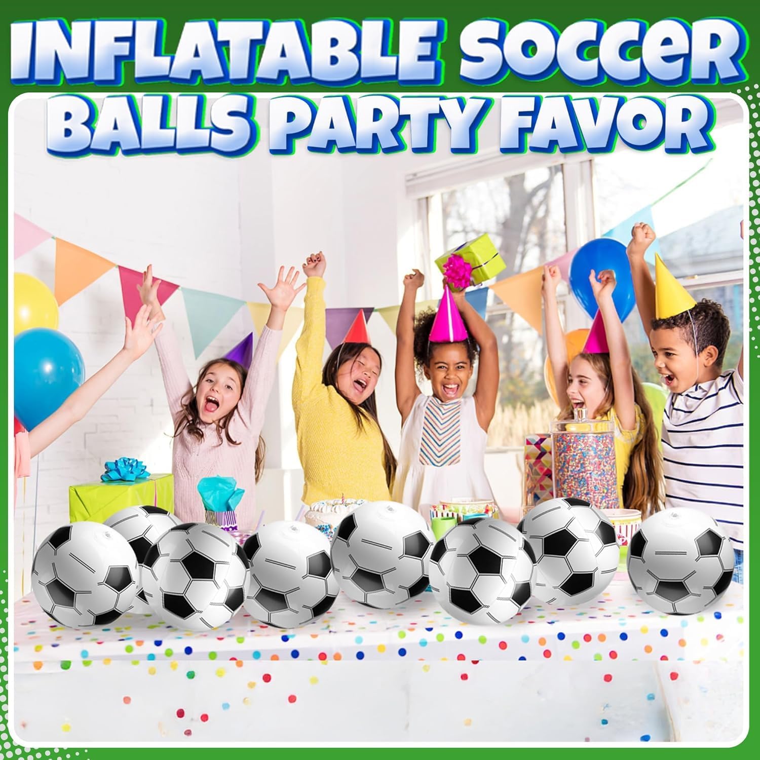 Inflatable Balls (Pack of 12) 16-inch, Beach Balls Bulk for Beach Toys & Birthday Party Decorations & Party Favors for Kids, Goodie Bags Stuffers Quick Pick Grocers