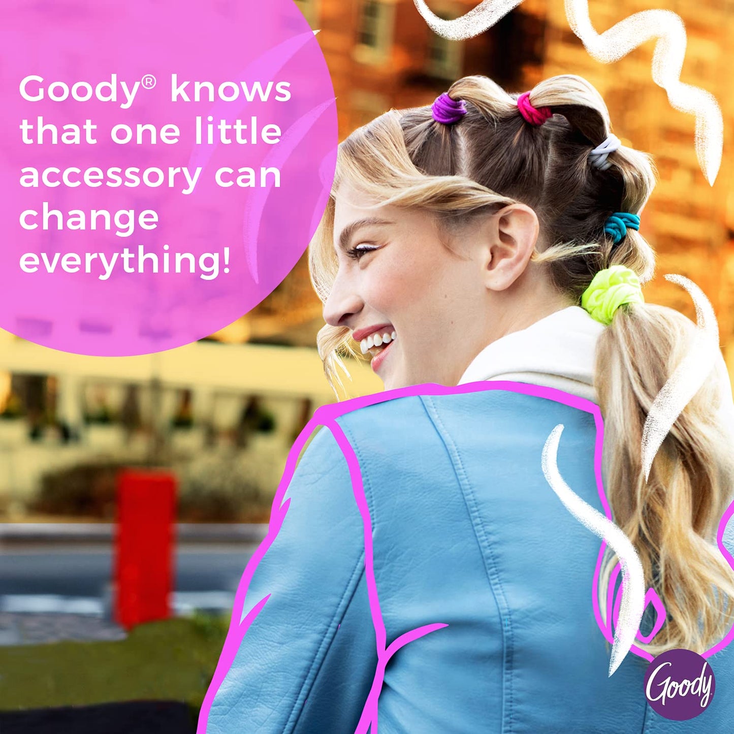 Goody Ouchless Hair Elastics – No Pull, No Breakage, Tangle-Free Hold for Thick, Curly, Coily & Textured Hair – 15 Count, Long-Lasting Ponytail Holders for Women & Men Quick Pick Grocers
