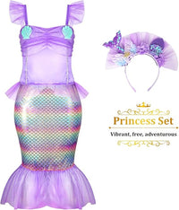 LIMIROLER Princess Dress Up Clothes for Little Girl Role Play Costume Gift Set Princess Dress Up Toys for Toddler Girls Quick Pick Grocers
