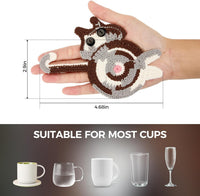 Cat Gifts for Cat Lovers Cat Coaster Woven Creative Cute Cat Coaster Insulation Coaster Coffee and Tea Coaster Desktop Gifts Quick Pick Grocers