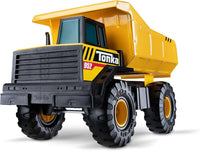 Tonka Steel Classics Mighty Dump Truck - Made with Steel & Sturdy Plastic, Yellow Toy Construction Truck, Boys and Girls, Kids, Toddlers, Ages 3+ Quick Pick Grocers