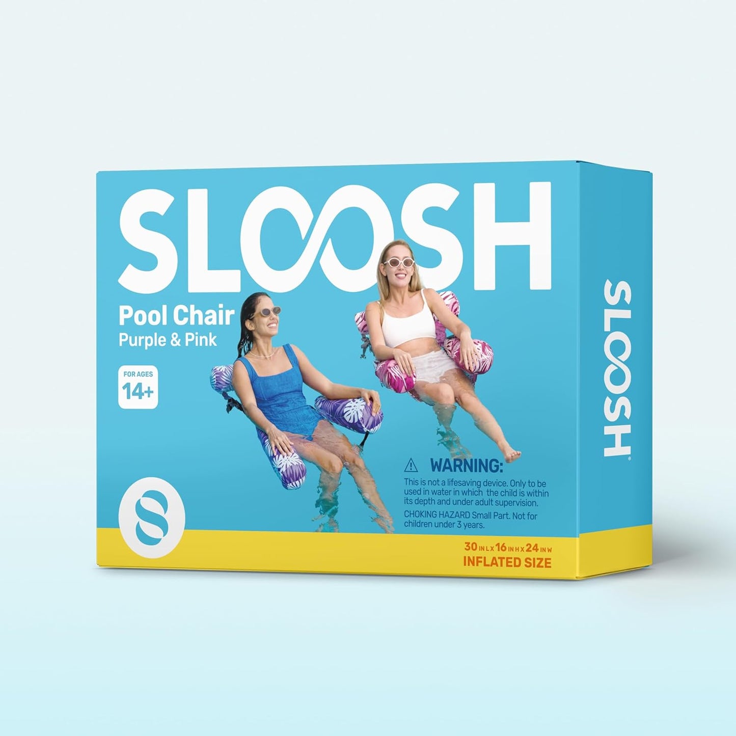 SLOOSH Inflatable Pool Floats Adult,2 Packs Floating Lounge Chairs,Blow up Pool Noodles for Adult Heavy Duty,Floating Chair for Party Summer Water Beach Lake Fun Quick Pick Grocers