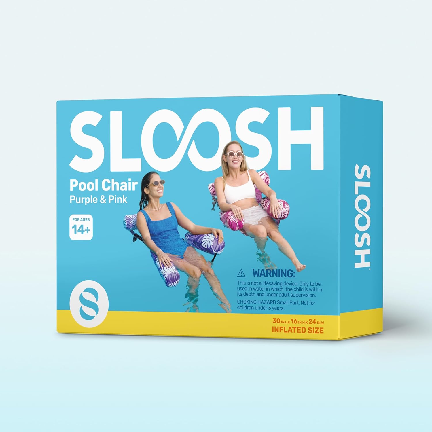 SLOOSH Inflatable Pool Floats Adult,2 Packs Floating Lounge Chairs,Blow up Pool Noodles for Adult Heavy Duty,Floating Chair for Party Summer Water Beach Lake Fun Quick Pick Grocers