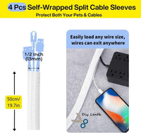 [313Pcs] Cable Management Kit, 67 Adhesive Cable Clips, Topavatop Desk Cord Organizer, 22 Reusable Cable Strap, 4 Cable Sleeve Split, 200 Nylon Cable Zip Ties with 20 Mounts for TV Office Home Quick Pick Grocers