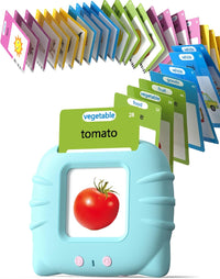 Airbition, Talking Flash Cards for Toddler 1 2 3 4 Year Olds, Language Learning Toys, Pocket Speech Therapy Toys, Montessori Tools with 31 Themes, Children's Sensory Device Quick Pick Grocers