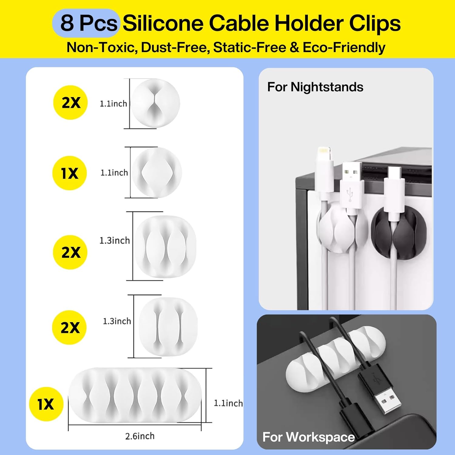 [313Pcs] Cable Management Kit, 67 Adhesive Cable Clips, Topavatop Desk Cord Organizer, 22 Reusable Cable Strap, 4 Cable Sleeve Split, 200 Nylon Cable Zip Ties with 20 Mounts for TV Office Home Quick Pick Grocers