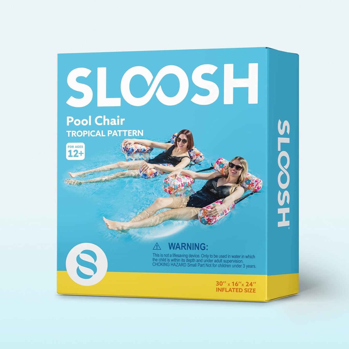 SLOOSH Inflatable Pool Floats Adult,2 Packs Floating Lounge Chairs,Blow up Pool Noodles for Adult Heavy Duty,Floating Chair for Party Summer Water Beach Lake Fun Quick Pick Grocers