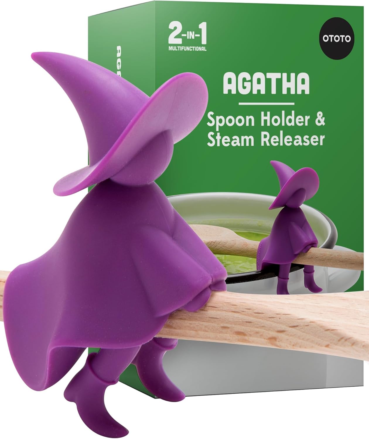 OTOTO Funny Spoon Holder - Spoon Rest for Stove Top - Cooking Gadgets, Gifts, Cute Kitchen Accessories, Funny Gifts, Random Stuff Quick Pick Grocers