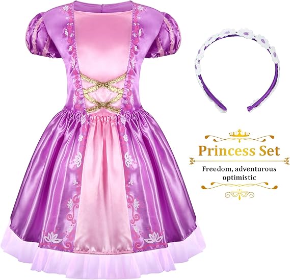 LIMIROLER Princess Dress Up Clothes for Little Girl Role Play Costume Gift Set Princess Dress Up Toys for Toddler Girls Quick Pick Grocers