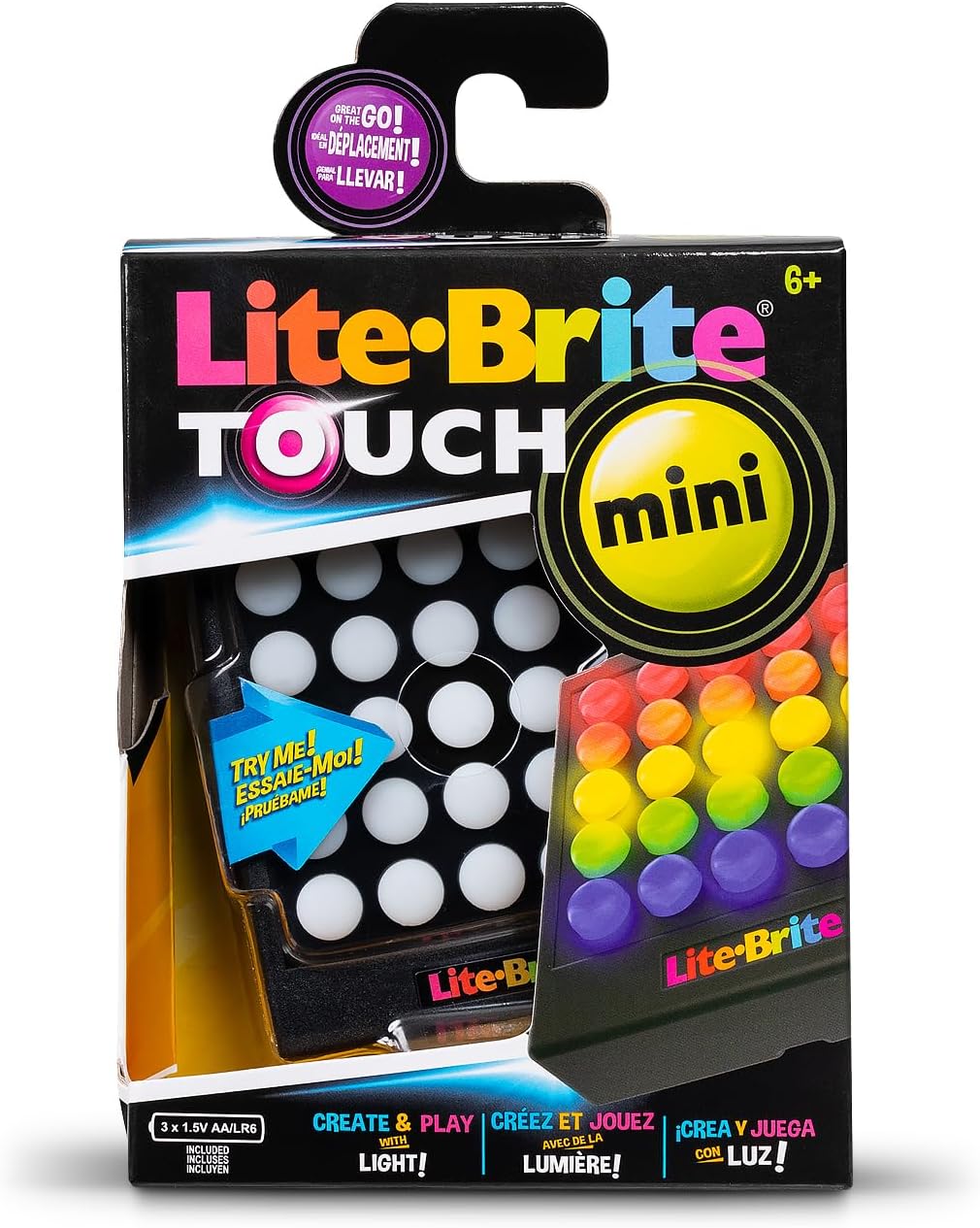 Lite-Brite Touch - Create, Play and Animate - Light Up Portable Stem Sensory Learning Toy, Creative Art Stem Toy for Girls, Boys, Unisex, Toddler, Holiday, Birthday, Gift, Ages 6+ Quick Pick Grocers