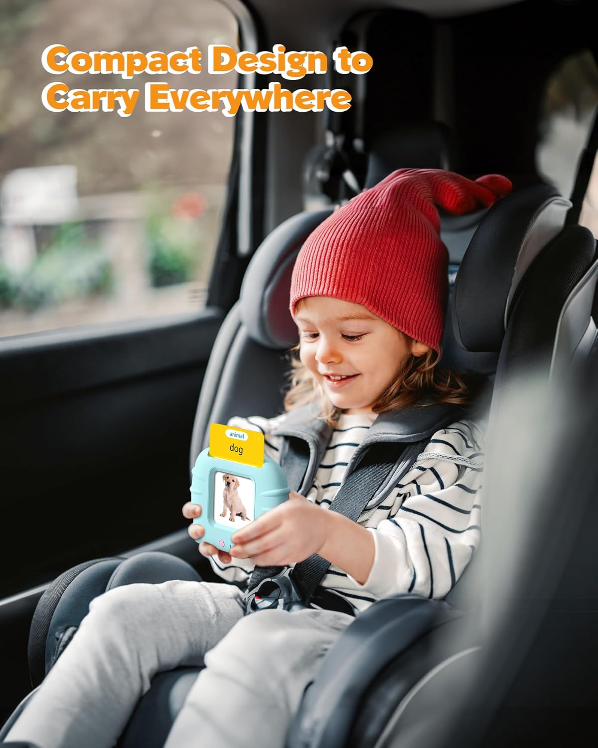 Airbition, Talking Flash Cards for Toddler 1 2 3 4 Year Olds, Language Learning Toys, Pocket Speech Therapy Toys, Montessori Tools with 31 Themes, Children's Sensory Device Quick Pick Grocers