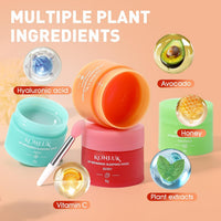 12 Pack Lip Sleeping Mask Set, Overnight Lip Treatment, Nourish and Hydrate Lip Mask With Vitamin C and Coconut Oil, Lip Balm for Dry Lips, Reduce Lip Lines and Improve Lip Color Quick Pick Grocers