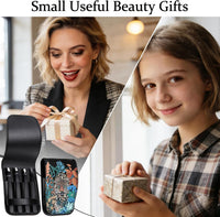 Personalized Tweezers Set for Women Facial Hair in Floral Travel Case, Small Self Care Inspirational Easter Gifts for Her Friend, Eyebrow Ingrown Hair Splinter Removal Grooming Kit Quick Pick Grocers