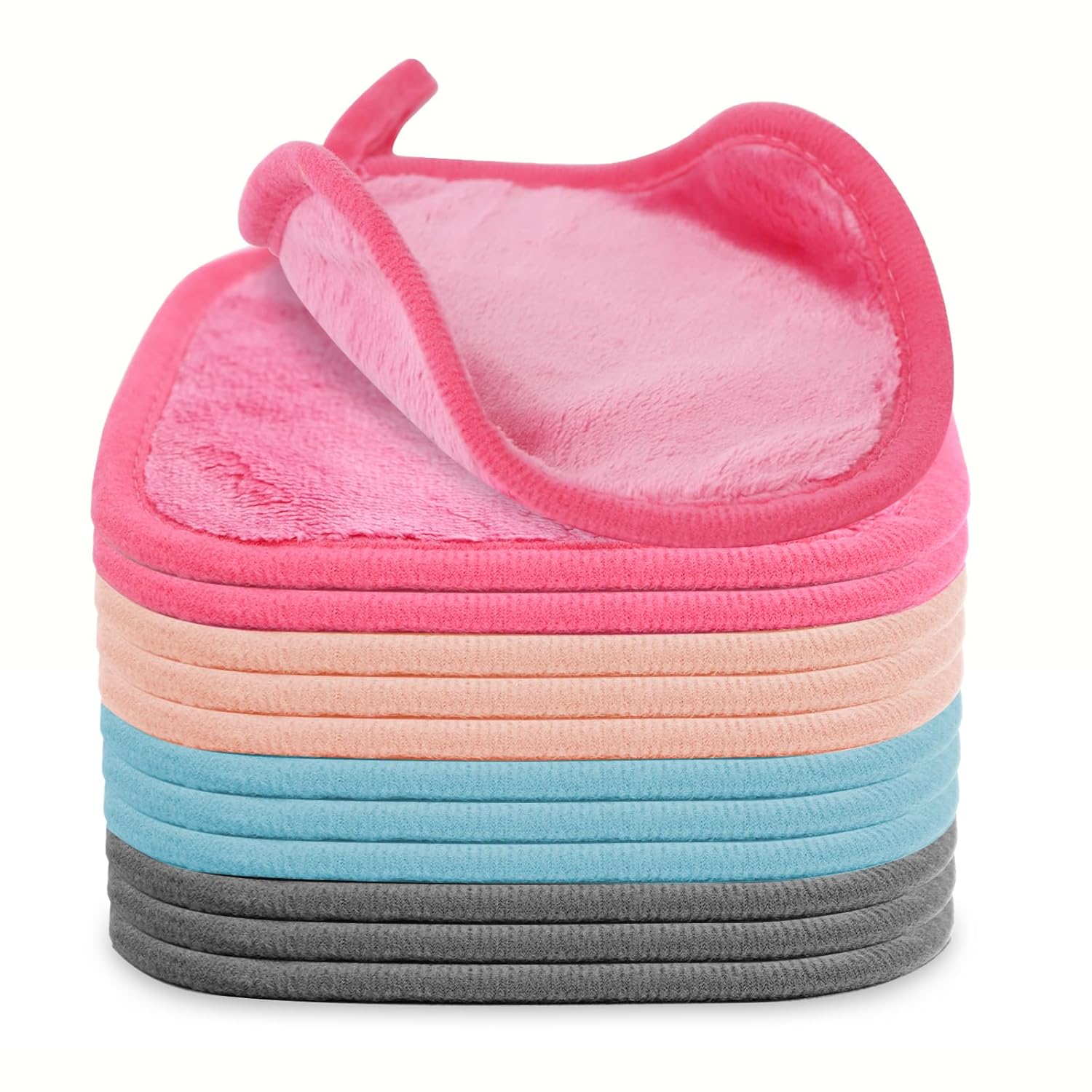 Puomue Makeup Remover Cloth 12 Pack, Ultra Soft and Reusable Microfiber Makeup Remover Towels for All Skin Types, Perfect Face Towels for Women, 6 Inch X 6 Inch, Multicolor Quick Pick Grocers