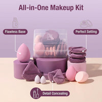 Makeup Sponge Set BS-MALLTriangle Puff 14 Pcs for Liquid, Cream, and Powder, Multi-colored Makeup Sponges and Mini Makeup Sponge ( Quick Pick Grocers