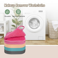 KODAMO Makeup Remover Cloth, 12 Pack Reusable Makeup Remover Towels with Washable Travel Bag, Microfiber Face Wash Cloths for Women All Skin Types Quick Pick Grocers