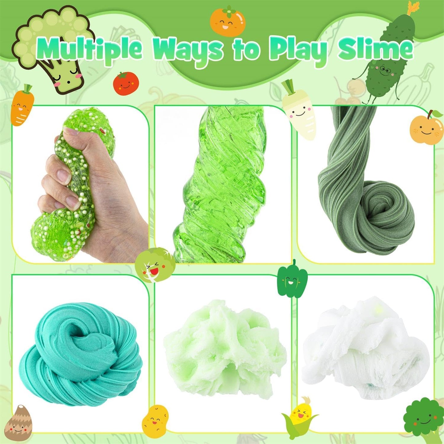 Cloud Slime kit for Girls Ages 8-12, Toys for Girls and Boys, for Kids Slime Set Party kit Goodie Bag Stuffers, 4 5 6 7 8 9 10 Year Old Girl Birthday Gift Cute Stuff Quick Pick Grocers