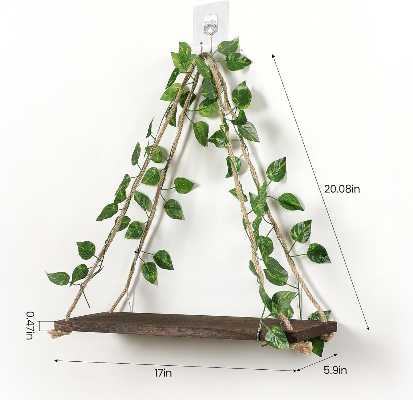 Forest Angle Shelf for Wall,Floating Shelves,Floating Shelves for Wall No Drilling,Adhesive Shelves,Command Strip Shelf,Room Decor Aesthetic,Plant Shelf Wall,Whimsical Decor,2-Piece Set Quick Pick Grocers