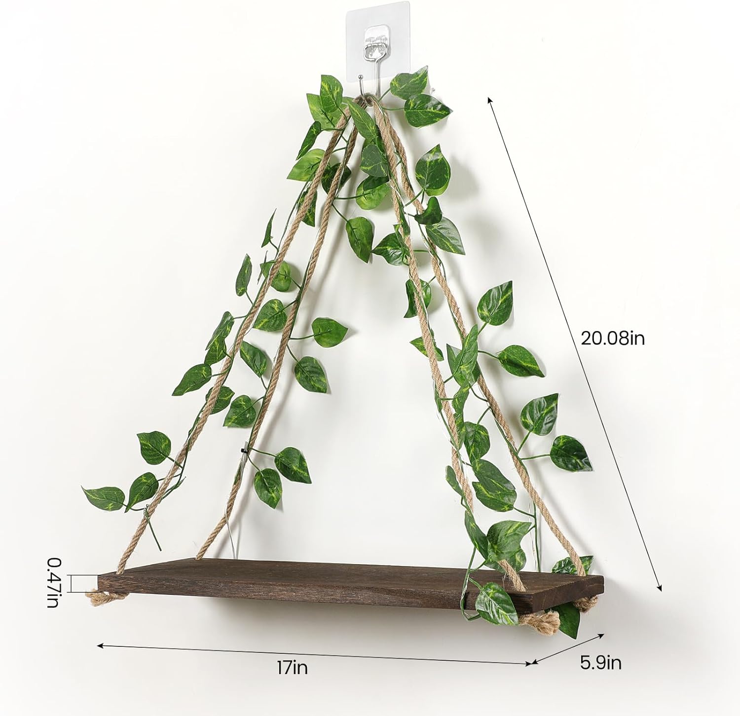 Forest Angle Shelf for Wall,Floating Shelves,Floating Shelves for Wall No Drilling,Adhesive Shelves,Command Strip Shelf,Room Decor Aesthetic,Plant Shelf Wall,Whimsical Decor,2-Piece Set Quick Pick Grocers