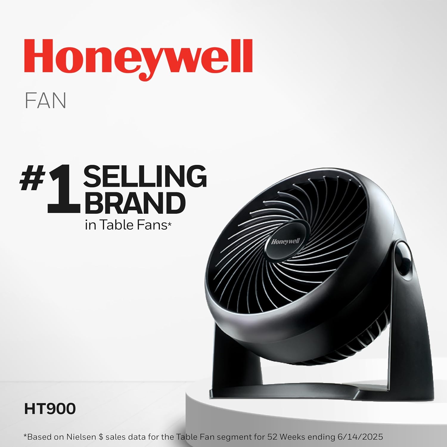 Honeywell TurboForce Air Circulator, Small Tabletop Fan, Quiet Personal Fan for Home or Office, 3 Speeds, 90 Degree Pivoting Head Quick Pick Grocers