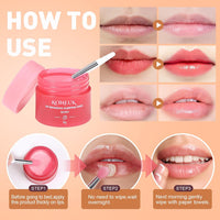 12 Pack Lip Sleeping Mask Set, Overnight Lip Treatment, Nourish and Hydrate Lip Mask With Vitamin C and Coconut Oil, Lip Balm for Dry Lips, Reduce Lip Lines and Improve Lip Color Quick Pick Grocers