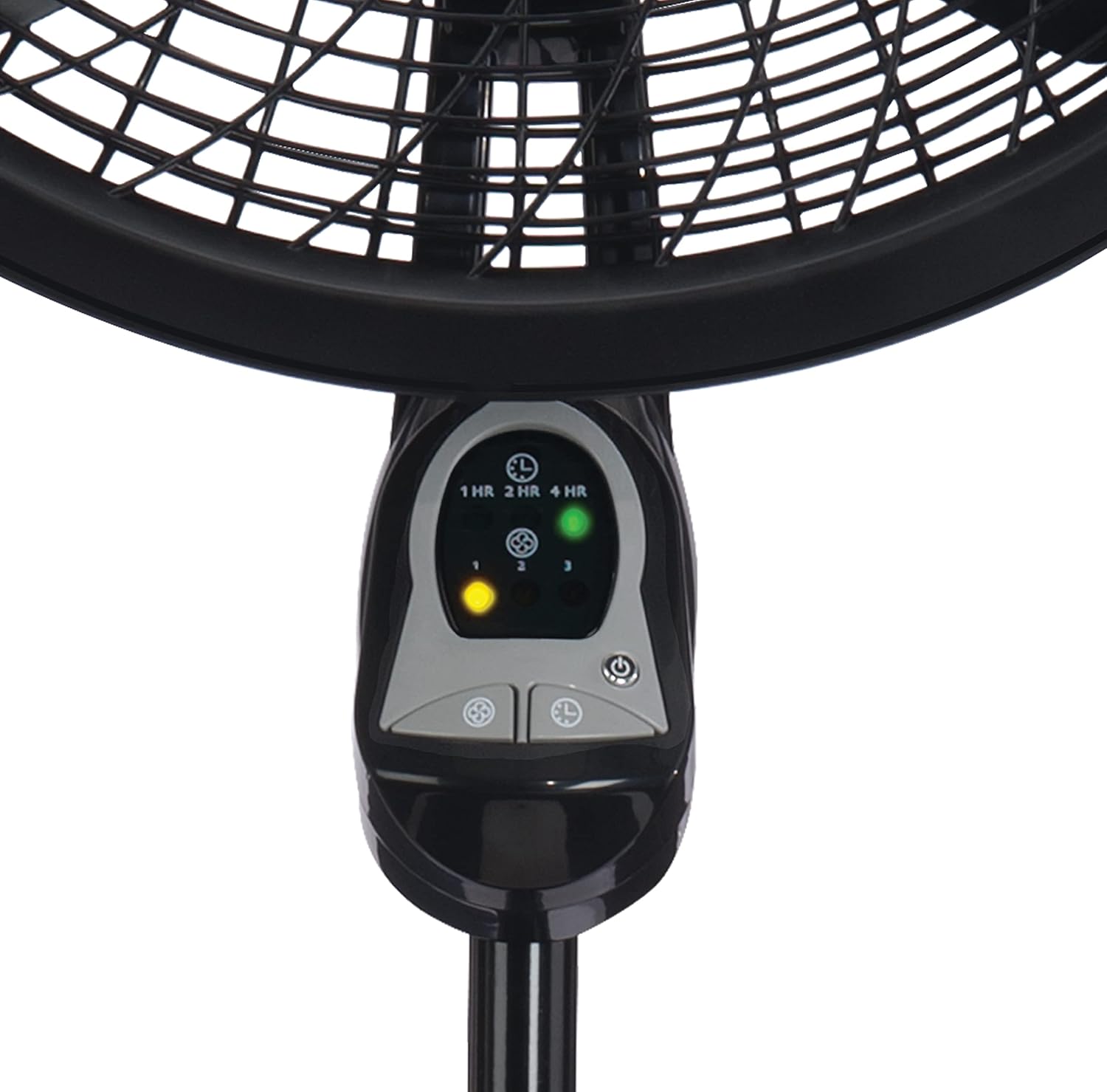 Lasko Oscillating Cyclone Pedestal Fan with Remote Control - Cooling Standing Fan for Bedroom, Living Room, and Home Office - Adjustable Height - 3 Quiet Speeds - 1843 - 18" Blade Diameter - Black Quick Pick Grocers