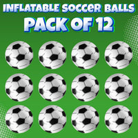 Inflatable Balls (Pack of 12) 16-inch, Beach Balls Bulk for Beach Toys & Birthday Party Decorations & Party Favors for Kids, Goodie Bags Stuffers Quick Pick Grocers