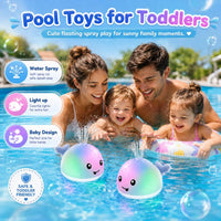 ANGGIKO Baby Bath Toys, Pool Water Table Toy for Babies, Toddler Bath Toys for Kids Ages 1-3, Light Up Whale Bath Toy Sprinkler 1 Year Old Boy Girl Gift Summer Bathtub Fountain Baby Toy 6-12-18 Months Quick Pick Grocers