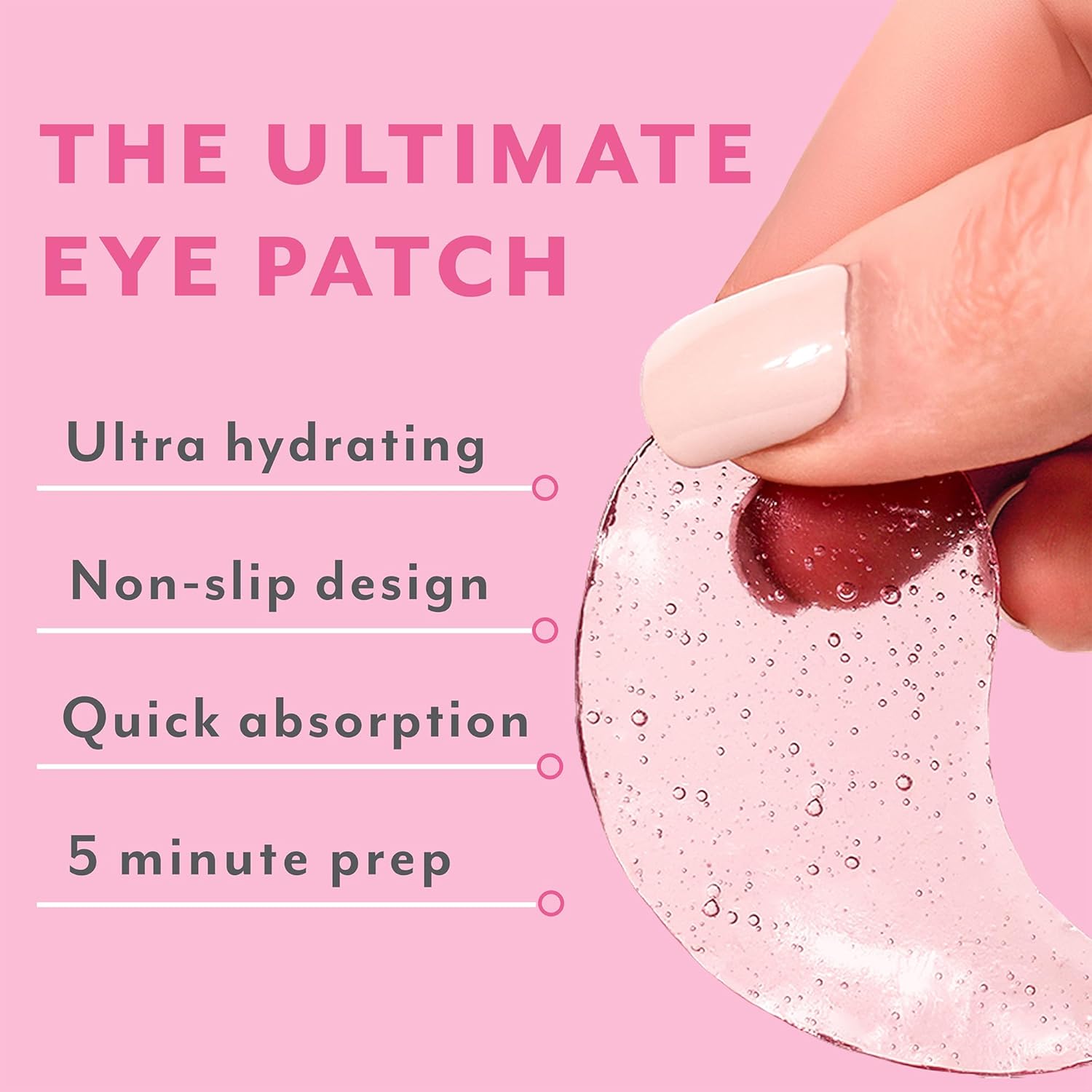 Patchology Serve Chilled Rosé Hydrating Under Eye Patches – Hyaluronic Acid & Antioxidant-Infused Eye Masks to Reduce Dark Circles, Puffiness & Fine Lines - Ideal Skincare Essentials (5 Pairs) Quick Pick Grocers