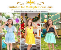 LIMIROLER Princess Dress Up Clothes for Little Girl Role Play Costume Gift Set Princess Dress Up Toys for Toddler Girls Quick Pick Grocers