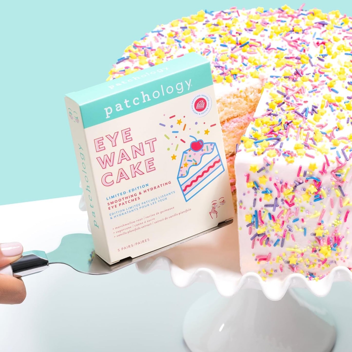 Patchology Eye Want Cake Hydrating & Smoothing Eye Patches – Under Eye Masks for Puffy Eyes, Dark Circles, and Fine Lines – Birthday Cake Inspired Self-Care Essentials, 5-Pack Quick Pick Grocers