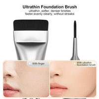 Flat Foundation Brush,Korean Makeup Brush Spatula Facial Brush for Liquid Foundation,Premium Face Makeup Brush for Blending Cream Quick Pick Grocers
