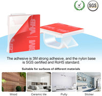 XHF 3/4” 5/8" Adhesive Cable Wire Clips White 60PCS 120PCS, Cable Staples Outdoor Cable Management Wire Organizer Cord Holder for Under Desk, Car, Wall, TV PC Ethernet Cable Quick Pick Grocers